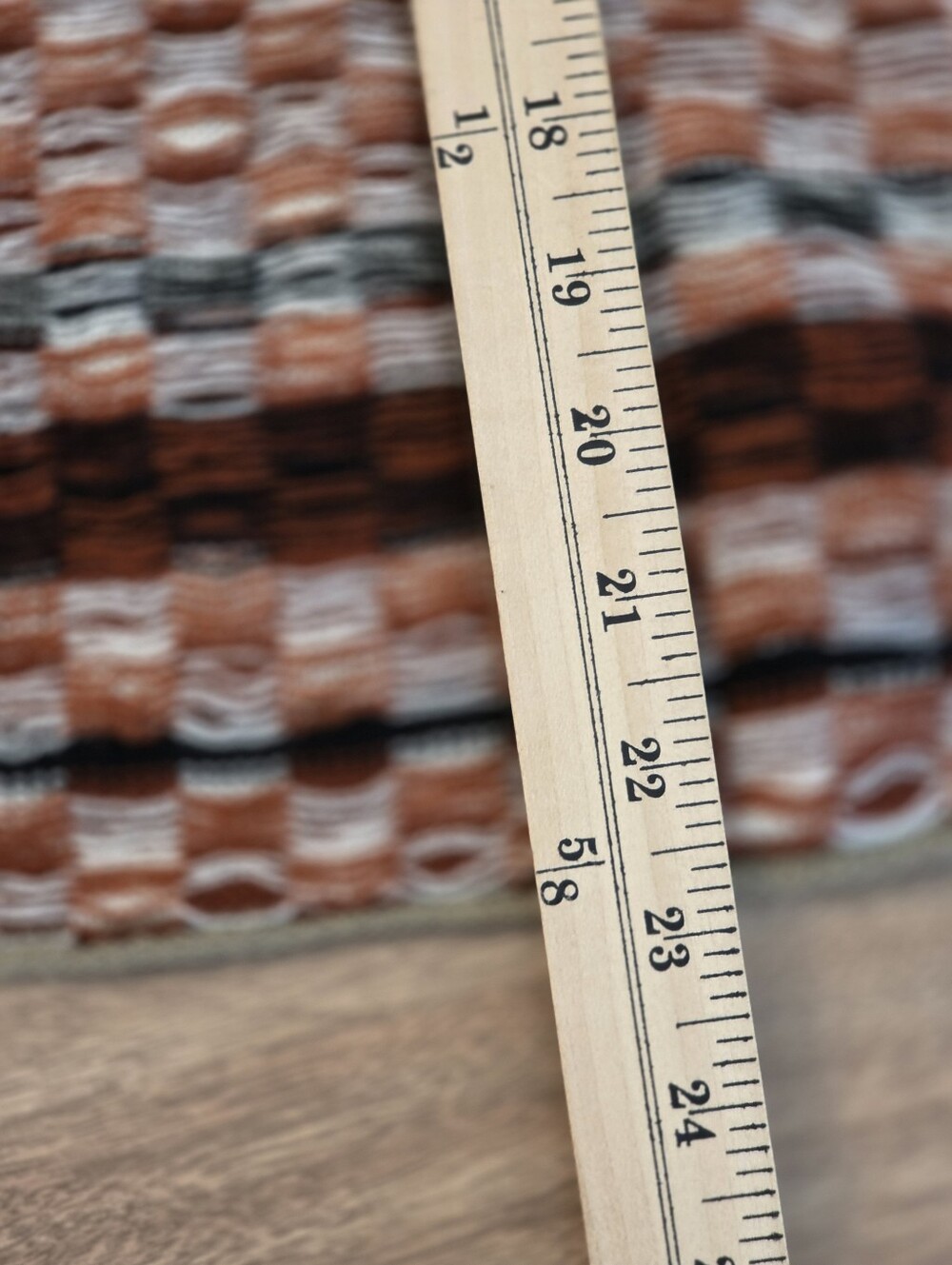 Gilded Intent XL Patchwork Checkered Knit Cardigan Sweater Rust Black Boho - Picture 13 of 16
